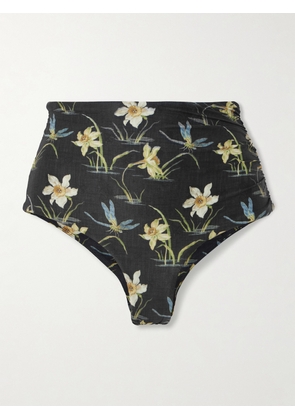 Faithfull - Bianca Printed Recycled Bikini Briefs - Black - x small,small,medium,large,x large,xx large