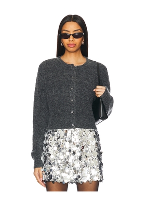 Gestuz Debbie Short Cardigan in Grey. Size L. Also in S, M.