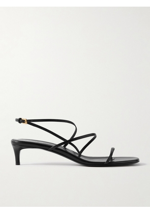 KHAITE - Loop Leather Sandals - Black - IT36,IT36.5,IT37,IT37.5,IT38,IT38.5,IT39,IT39.5,IT40,IT40.5,IT41