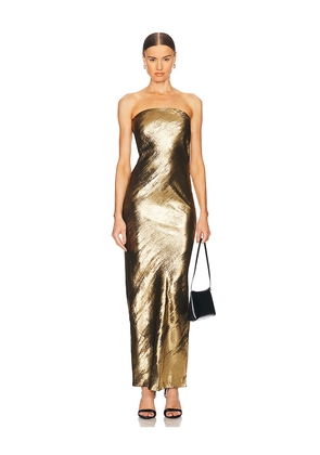House of Harlow 1960 x REVOLVE Danna Maxi Dress in Metallic Gold. Size L. Also in XXS, XS, S, M.