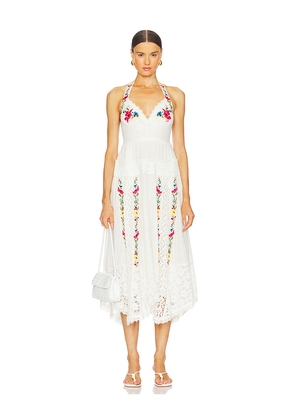 Free People Keila Midi Dress in Ivory. Size L. Also in XL.