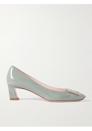 Roger Vivier - Decollete Trompette 45 Patent-leather Pumps - Green - IT36,IT36.5,IT37,IT37.5,IT38,IT38.5,IT39,IT39.5,IT40,IT40.5,IT41,IT41.5,IT42