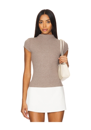 Geel Gem Cap Sleeve Top in Taupe. Size L. Also in XL.