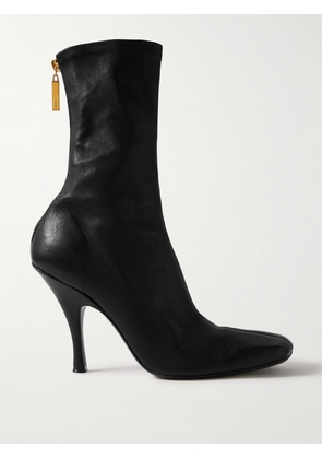 KHAITE - Eva Leather Sock Boots - Black - IT36,IT37,IT37.5,IT38,IT38.5,IT39,IT39.5,IT40,IT41