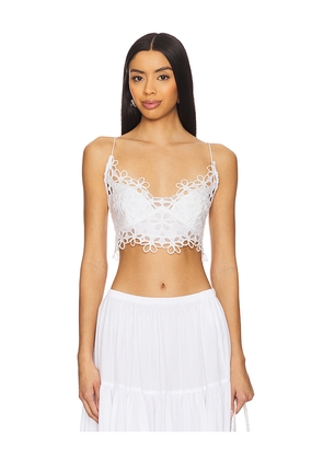Free People x Intimately FP Asteria Bralette in White. Size M. Also in XS, XL, S.