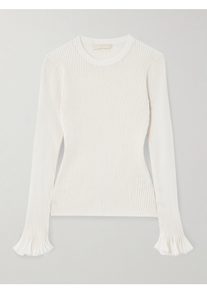 Ulla Johnson - Aster Ribbed-knit Sweater - Off-white - x small,small,medium,large,x large