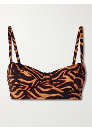 Ulla Johnson - Zahara Tiger-print Underwired Bikini Top - Multi - x small,small,medium,large,x large