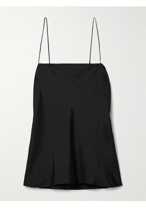 Another Tomorrow - Silk-twill Camisole - Black - x small,small,medium,large,x large