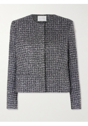 Maria McManus - Sequin-embellished Metallic Tweed Jacket - Silver - US0,US2,US4,US6,US8