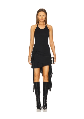 Helmut Lang Wind Halter Dress in Black. Size S. Also in XS.