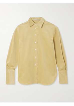 Another Tomorrow - Organic Cotton-corduroy Shirt - Yellow - IT36,IT38,IT40,IT42,IT44,IT46
