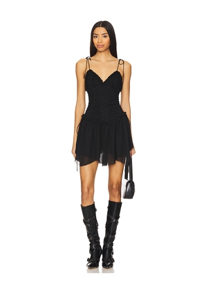 h:ours Teagan Mini Dress in Black. Size S. Also in XS.