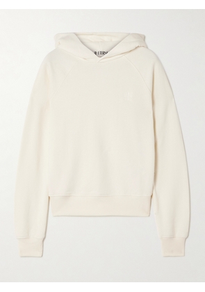 ÉTERNE - Embroidered Cotton And Modal-blend Hoodie - Cream - x small,small,medium,large,x large