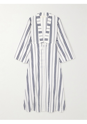 DESTREE - Otani Striped Woven Coverup - White - x small,small,medium,large