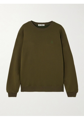 ÉTERNE - French Cotton And Modal-blend Terry Sweatshirt - Green - x small,small,medium,large,x large