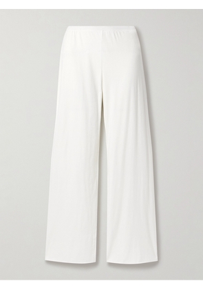 Skin - Organic Pima Cotton-jersey Pajama Pants - White - 01,2,3,4,5