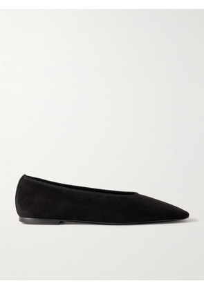 TOTEME - The Minimalist Suede Ballet Flats - Black - IT35,IT36,IT37,IT38,IT39,IT40,IT41,IT42