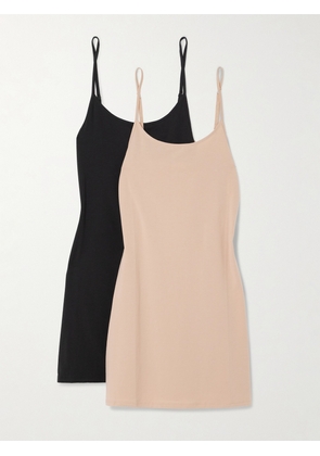 Skin - Ginny Set Of Two Stretch Organic Pima Cotton-jersey Tanks - Multi - x small,small,medium,large