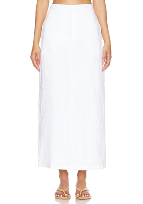 FAITHFULL THE BRAND Nelli Skirt in White. Size M. Also in S, XL, XS.