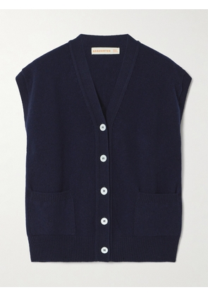 &Daughter - Wexford Wool Vest - Blue - x small,small,medium,large,x large