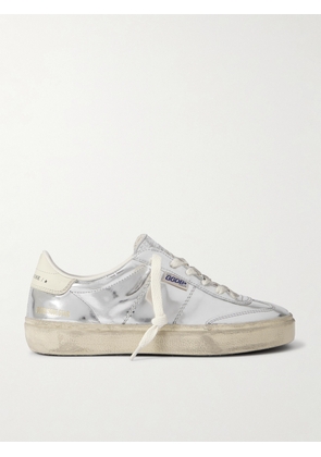 Golden Goose - Soul-star Distressed Mirrored-leather Sneakers - Silver - IT36,IT37,IT38,IT39,IT40,IT41,IT42