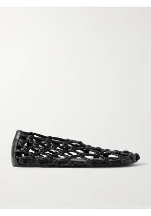 Jil Sander - Cutout Knotted Leather Ballet Flats - Black - IT36,IT37,IT37.5,IT38,IT38.5,IT39,IT39.5,IT40,IT41
