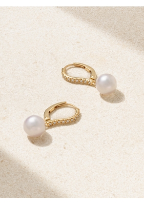 Mikimoto - 18-karat Gold, Diamond And Pearl Earrings - White - One size
