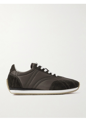 TOTEME - The Sport Suede And Shell Sneakers - Brown - IT35,IT36,IT37,IT38,IT39,IT40,IT41,IT42