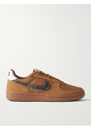 Nike - Field General Suede-trimmed Snake-effect Leather Sneakers - Brown - US5,US5.5,US6,US6.5,US7,US7.5,US8,US8.5,US9,US9.5,US10,US10.5,US11,US11.5,US12
