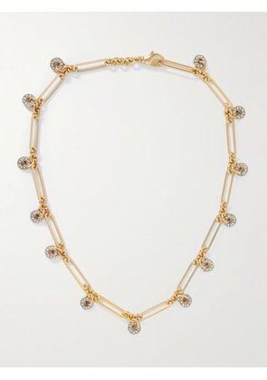 MAISON MAYLE - La Ronde Gold-plated And Silver-tone Crystal Necklace - One size