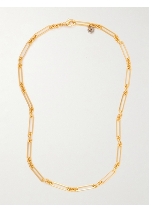 MAISON MAYLE - Long Links Gold-plated Crystal Necklace - One size
