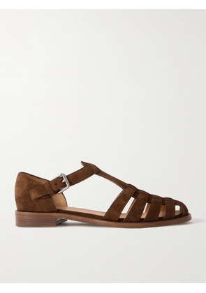 Church's - Kelsey Woven Suede Sandals - Brown - IT35,IT36,IT36.5,IT37,IT37.5,IT38,IT38.5,IT39,IT39.5,IT40,IT40.5,IT41,IT41.5,IT42