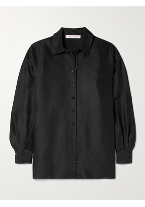 Carolina Herrera - Oversized Silk-gazar Shirt - Black - US0,US2,US4,US6,US8,US10,US12,US14
