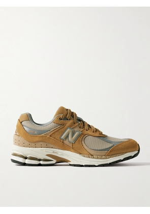 New Balance - 2002r Leather-trimmed Mesh And Suede Sneakers - Yellow - US4,US4.5,US5,US5.5,US6,US6.5,US7,US7.5,US8,US8.5,US9,US9.5