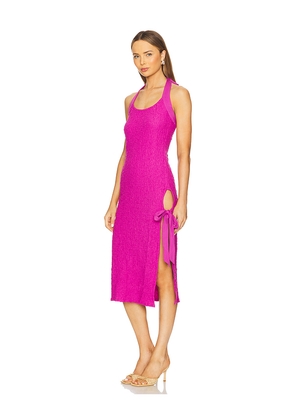 Free People x REVOLVE Sea Foam Midi Dress in Pink. Size L. Also in XS, S, M.