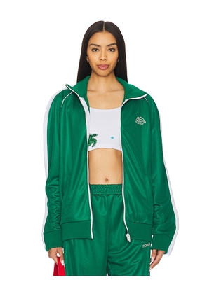 FIORUCCI Puffy Piping Angel Track Sweatshirt in Green. Size M. Also in XS.