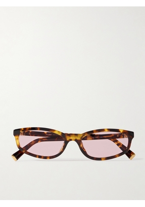 Miu Miu Eyewear - Oval-frame Tortoiseshell Acetate Sunglasses - One size