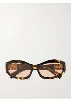 Miu Miu Eyewear - Glimpse D-frame Acetate Sunglasses - Tortoiseshell - One size