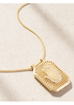 Marie Lichtenberg - Hand Scapular 18-karat Gold Diamond Necklace - One size