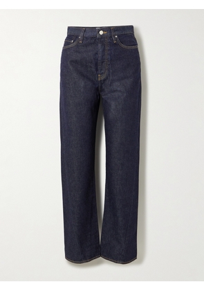 TOTEME - Twisted Seam High-rise Straight-leg Jeans - Blue - 23,24,25,26,27,28,29,30,31,32