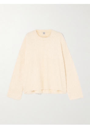 TOTEME - Silk-bouclé Sweater - Cream - xx small,x small,small,medium,large,x large