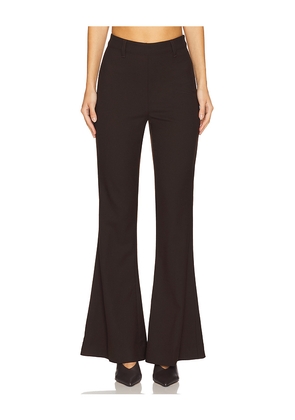 Gestuz Stellanor High Waisted Flare Pants in Brown. Size 36. Also in 38.