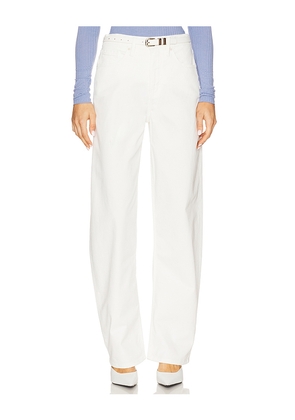 Good American Twill Good Barrel Pant in White. Size 10. Also in 12, 16, 18, 20, 22, 24, 4, 6, 8.