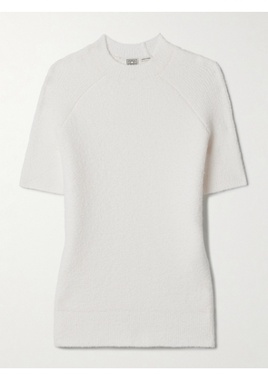 TOTEME - Organic Cotton-blend Bouclé Top - Ecru - xx small,x small,small,medium,large,x large