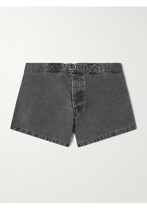Our Legacy - Oyster Belted Denim Shorts - Black - 46,48,44