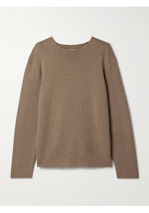 The Row - Jhaio Cotton And Wool-blend Sweater - Brown - x small,small,medium,large,x large