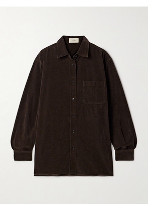 The Row - Nesson Cotton-corduroy Shirt - Brown - US0,US2,US4,US6,US8,US10,US12,US14