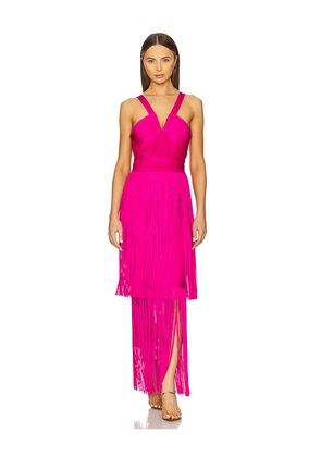 Herve Leger The Margaret Gown in Pink. Size L. Also in M, XS.