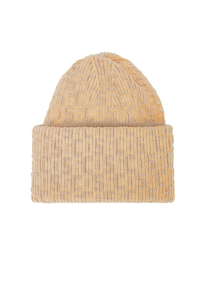 GCDS Monogram Beanie in Cream.