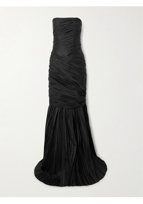 Marmar Halim - Ruched Taffeta Gown - Black - IT38,IT40,IT42,IT44,IT46,IT48